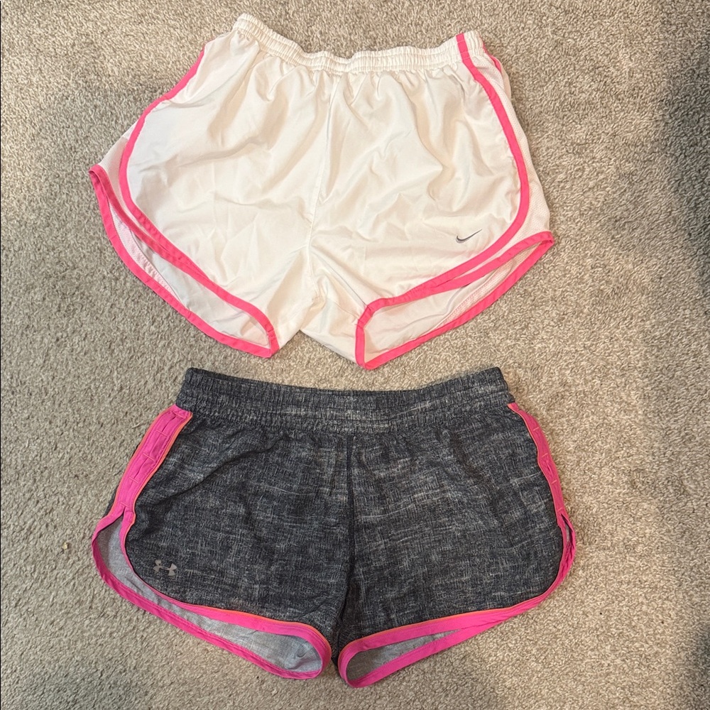 Nike and Under Armor Athletic Shorts — 2-Pack